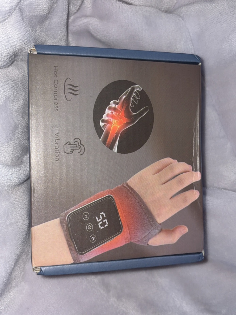 Wireless Heated Vibration Wrist Support - Gray